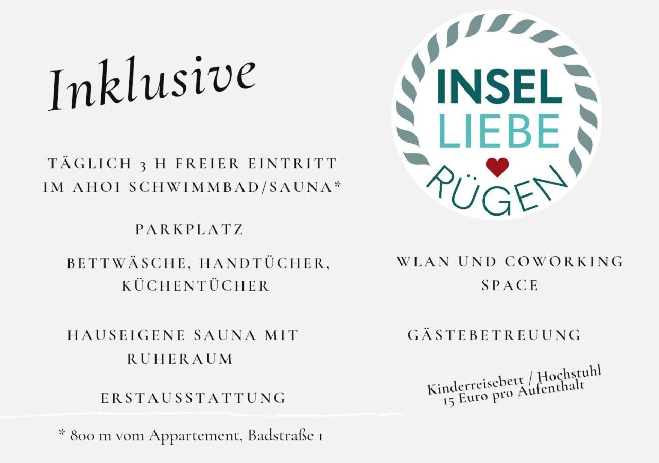 Das Appartement Inselliebe.Rügen Sellin  Exterior foto